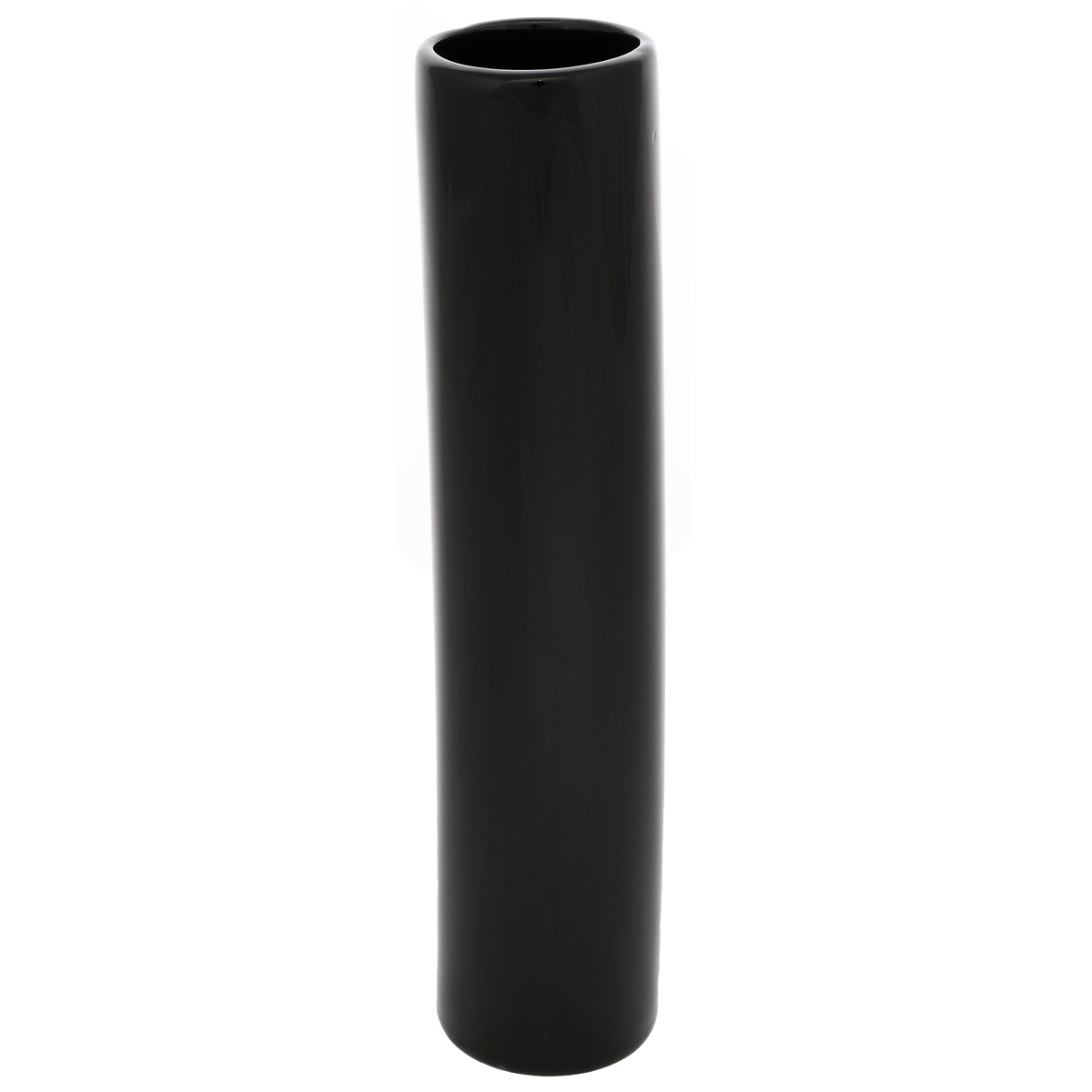 Fotografie Keramická váza Tube, 5 x 24 x 5 cm, černá