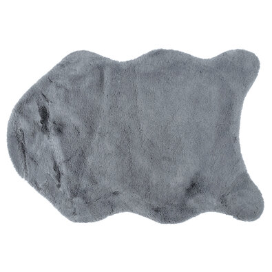 Kunstpelz Catrin grau, 60 x 90 cm
