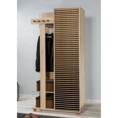 Vešiak so skriňou Garmanto Sonoma Oak