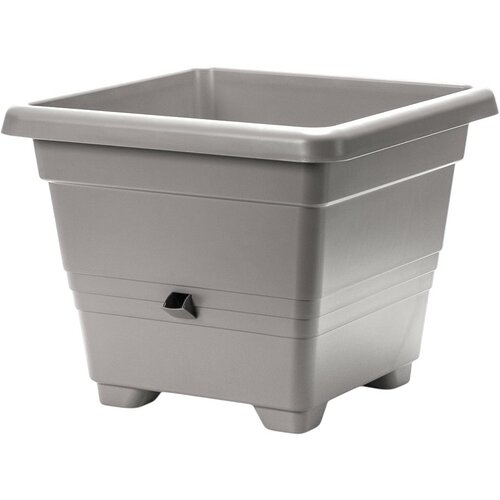 Plastia Selbstbewässernder Pflanzkübel Bergamotte, Hellgrau, 60 x 60