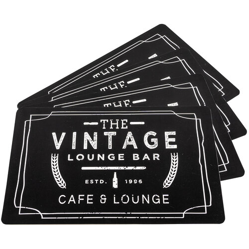 Suport farfurii cu două fețe Bistro / Vintage, 42 x 29 cm, set 4 buc.