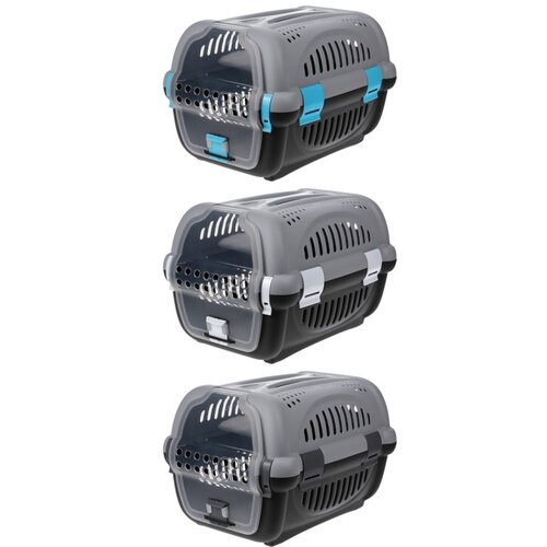 Transportbox für Tiere Pets, 51 x 33 x 34,5 cmgrau  ,