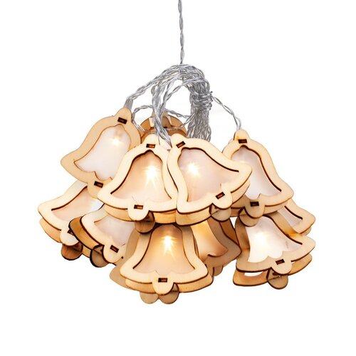 DecoKing LED svetlobni žični zvončki, 185 cm