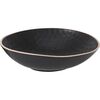 Steingutschale Modern, 22 x 6 cm, Schwarz