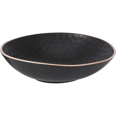 Глиняна миска Modern, 22 x 6 см, чорний