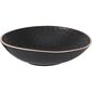 Steingutschale Modern, 22 x 6 cm, Schwarz
