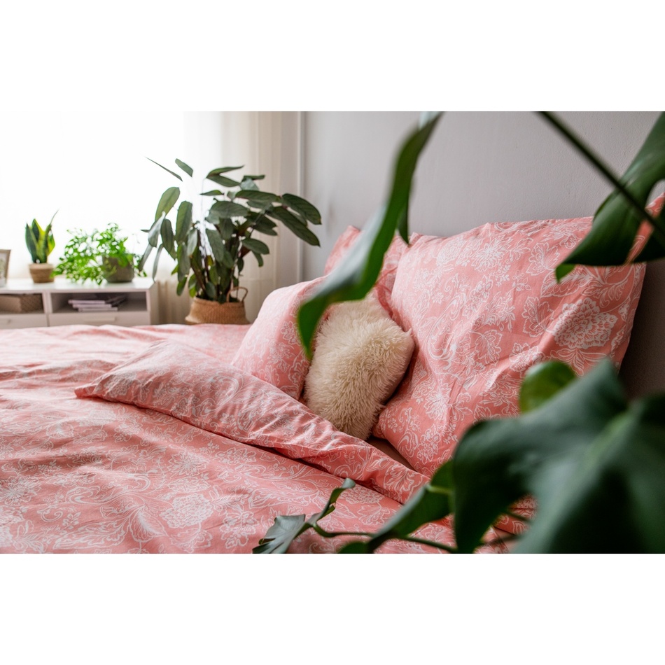 Pamut ágynemű Pink Blossom, 140 x 200 cm, 70 x 90 cm, 40 x 40 cm termék 2. képe