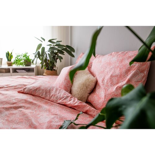 Baumwollbettwäsche Pink Blossom, 140 x 200 cm, 70 x 90 cm, 40 x 40 cm