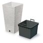 FURU SQUARE ECO WOOD virágtartó 39, 5 cm betéttel, fehér