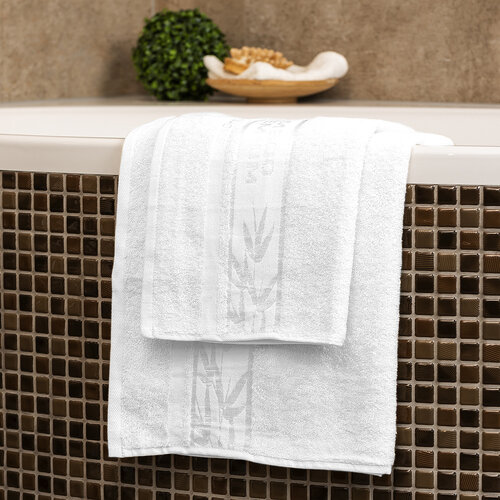 4Home Набір Bamboo Premium рушників білий, 70 x 140 см, 50 x 100 см
