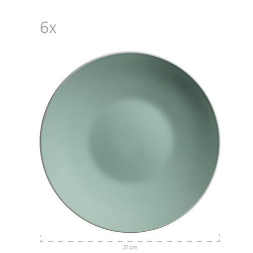 Mäser Set de veselă 24 piese ELISSA – verde lucios