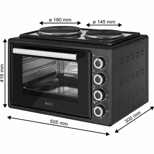 ECG ETH 3501B elektromos sütő, fekete