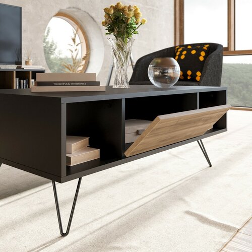 Konferenční stolek Mistico Black and Walnut