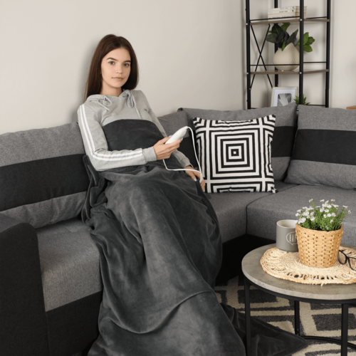 Elektrická vyhrievacia deka MEDISA, tmavosivá