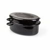 Banquet 2-delni ovalni emajlirani pekač CULINARIABlack, 38 cm