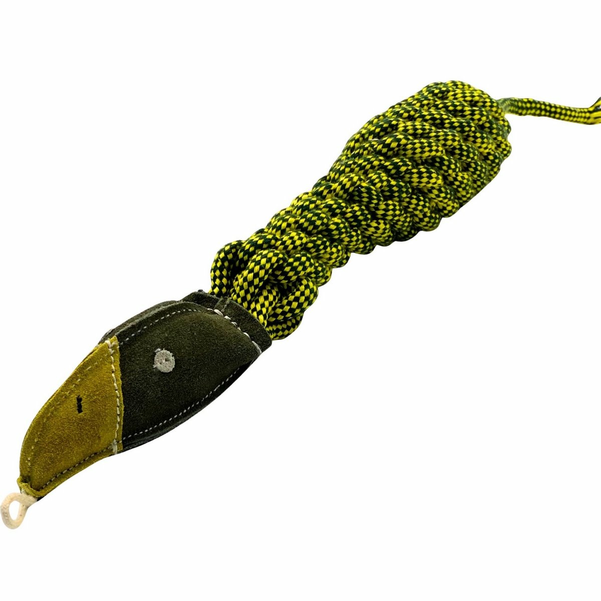 PafDog Joe keselyű kutyajáték bőrből és pamut kötélből hanggal, 46 cm