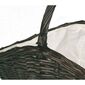 Lienbacher Proutěný oválný koš na dřevo, 82 x 72 x 45 cm, tm. hnědá