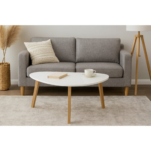Konferenční stolek ESPEN Mini, 85 cm, bílá