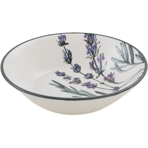 Sada 6 kameninových hlubokých talířů Herbal 18 cm
