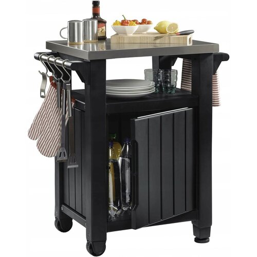 Keter Garten-Grilltisch UNITY 105 l, graphitfarben