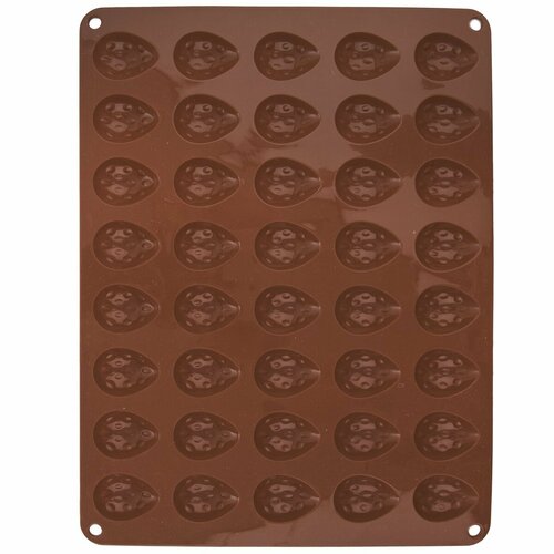 Orion Silikonform Nüsse 40 , braun