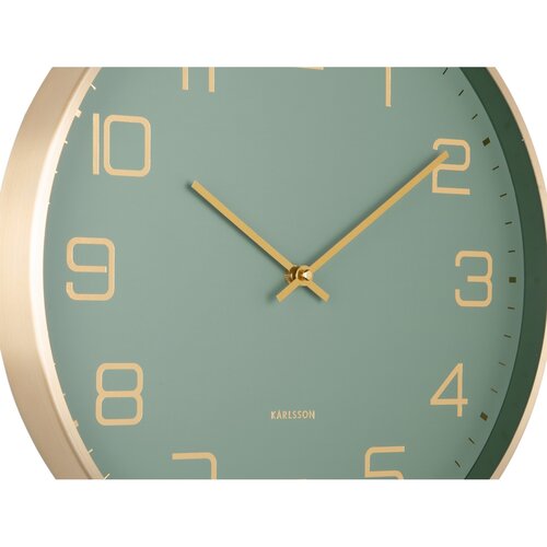 Karlsson 5973GR design falióra világoszöld, átmérő40 cm
