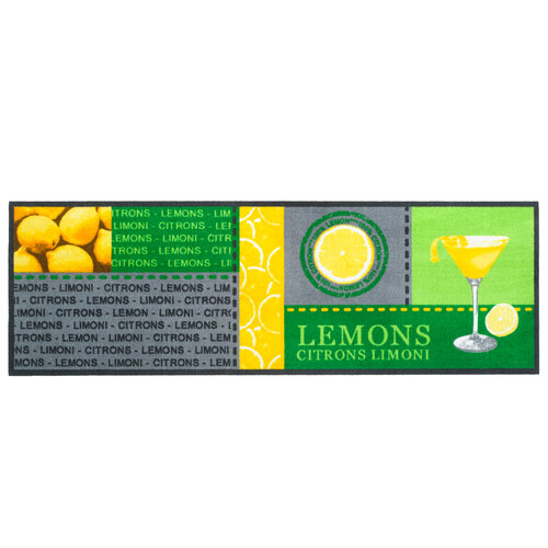 Vnútorná kuchynská rohožka Lemons, 50x150 cm