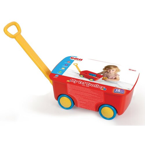 Primul meu cărucior cu cuburi Dolu, roșu