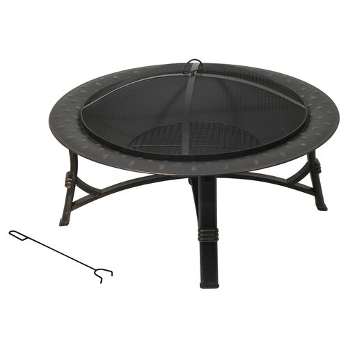 Cattara 13011 Feuerstelle mit Deckel Teide, 88,5 x 88,5 x 53,5 cm