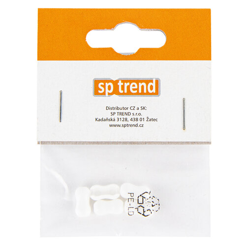 Mini gyöngylánc végtelenítő 4,2 mm fehér, 5 db