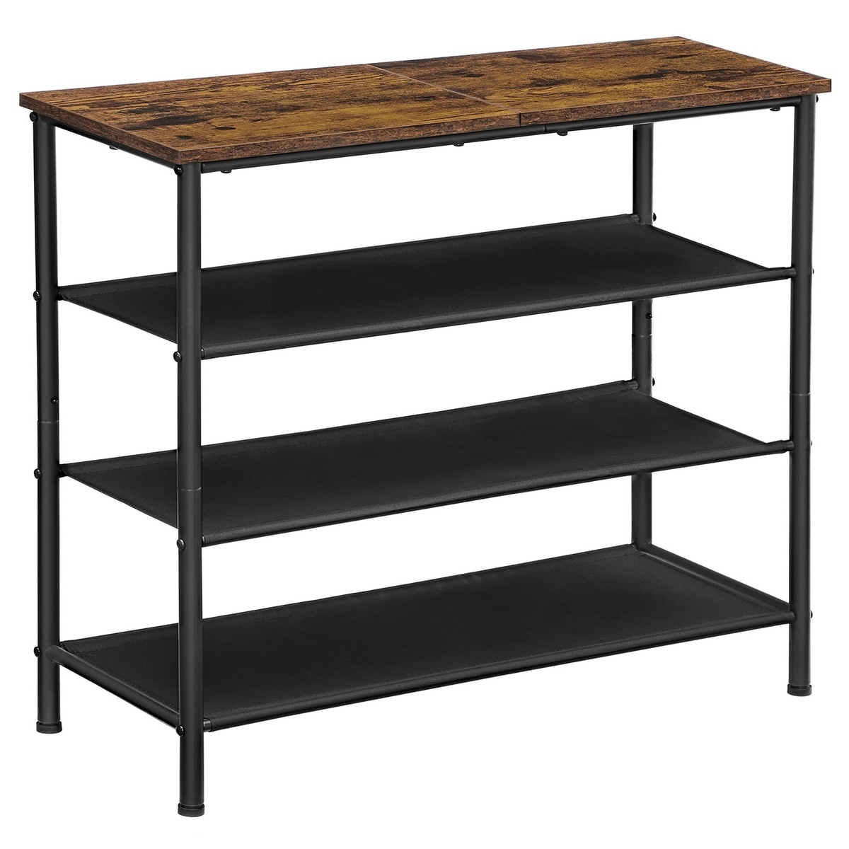 Botník E1035 OLW, staré drevo, 3 poschodia