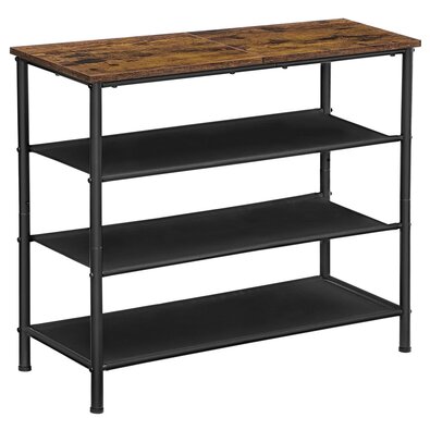 Raft pentru pantofi E1035 OLW, lemn vechi, 3 etaje