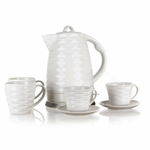 Banquet Komplet za čajnik in skodelice, 1,7 l