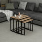 Beistelltisch Evia Walnut, 3 Stück