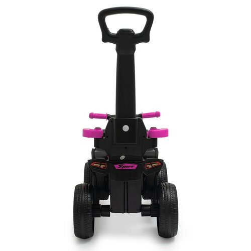 Baby Mix Detské odrážadlo s vodiacou tyčou Mega Prime EVA, ružová