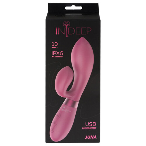 Акумуляторний вібратор Indeep Juna Magenta,фіолетовий