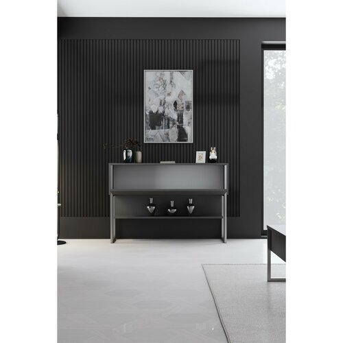 Komoda Luxe Anthracite and Silver