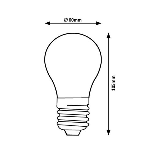Rabalux Dekoracyjna żarówka LED z skręconymżarnikiem, bursztynowa, E27, A60, 4 W, 280 lm