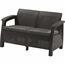 Keter Gartensofa Corfu 128 x 70 x 79 cm, graphit