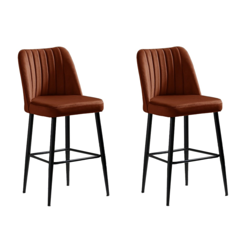 Set de scaune de bar Vento Tile Red and Black, 2buc.