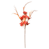 Őszi dekoráció juharággal és fűvel, magasság: 70 cm