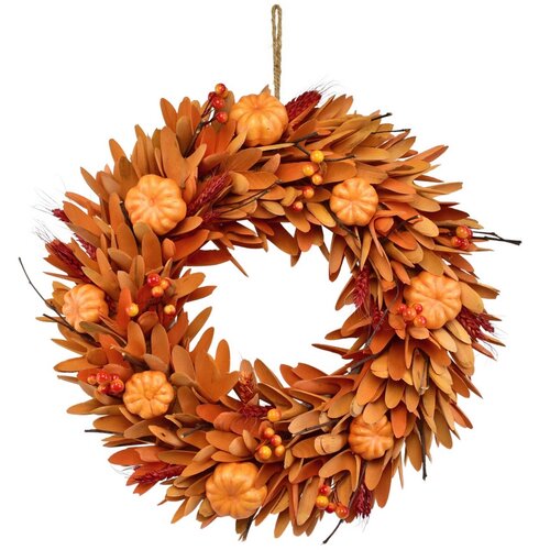Herbstkranz mit Mincio-Kürbissen, 35 cm