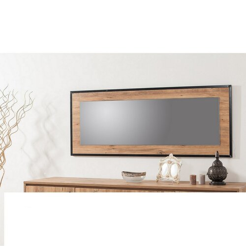 Zrkadlo Idea Black and Atlantic Pine, 150 cm