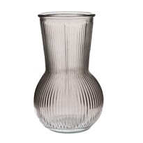 Скляна ваза Silvie, чорна, 11 x 17,5 см