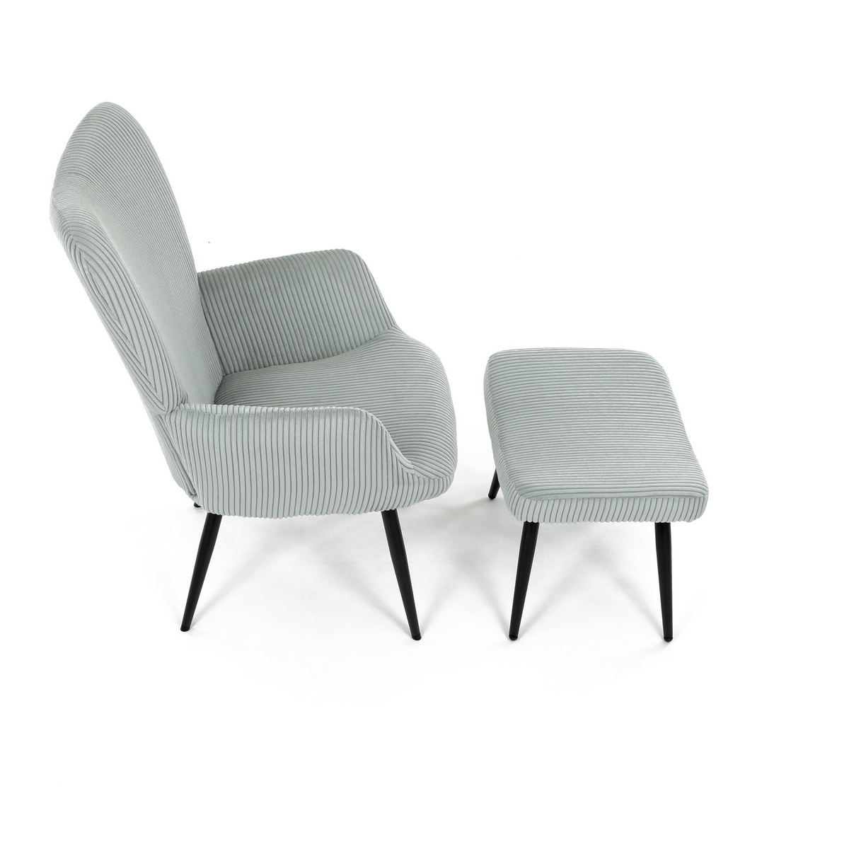Relaxačné kreslo s podnožkou L7285 BLUE6, modré