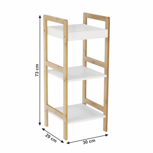 Bambusový regál Nimes, 30 x 29 x 73 cm