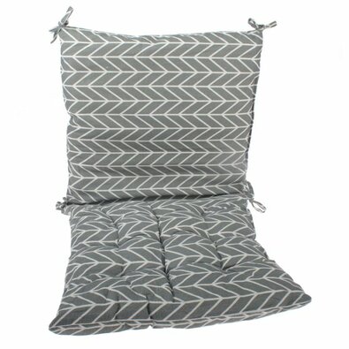 Sitzkissen und Rückenkissen, grau, 40 x 40