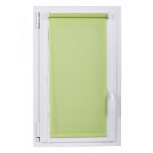 Рулонна штора MINI Rainbow Line зелена, 68 x 150 см