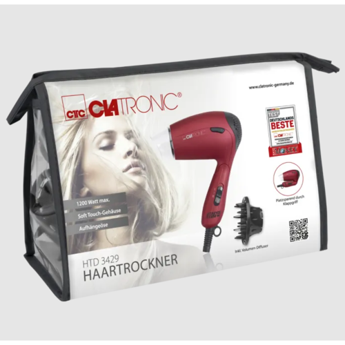 Uscător de păr de călătorie Clatronic HTD 3429 RD