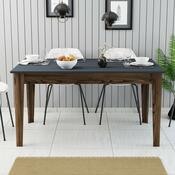 Stół do jadalni Milan Walnut and Anthracite
